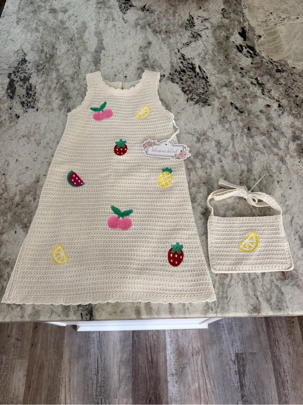 Toddler Girl’s Dress With Purse